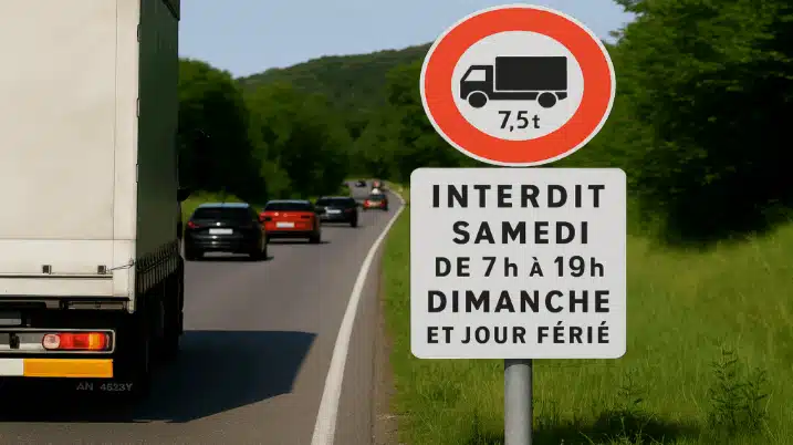 verkeersbeperkingen in Frankrijk
