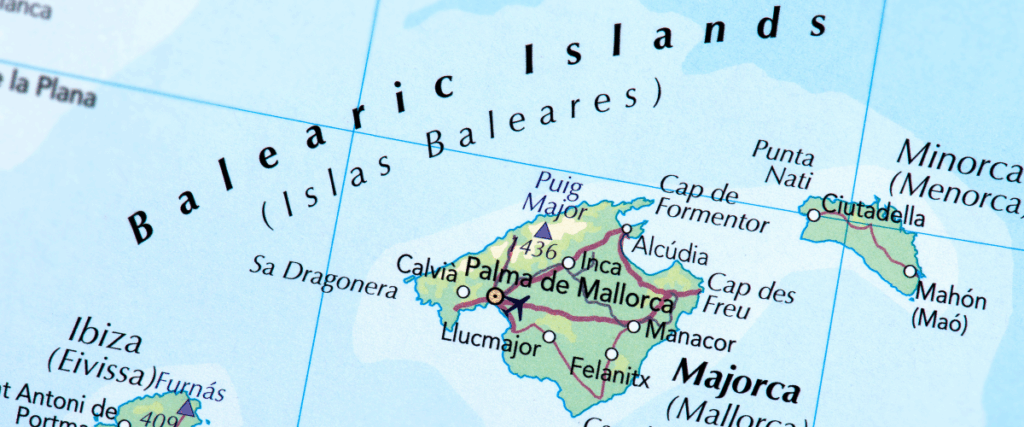 Mapa Islas Baleares